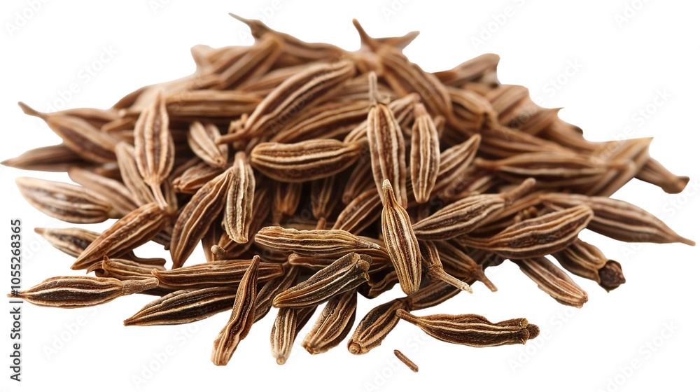 Caraway Seeds isolated on transparent background, PNG Caraway Seeds isolated on transparent background, PNG