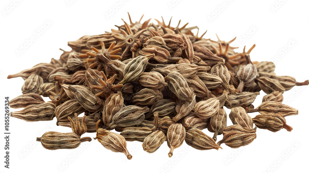 Carom Seeds Ajwain isolated on transparent background, PNG Carom Seeds Ajwain isolated on transparent background, PNG