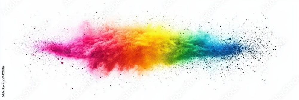 Fototapeta premium Colorful Powder Explosion Abstract Background