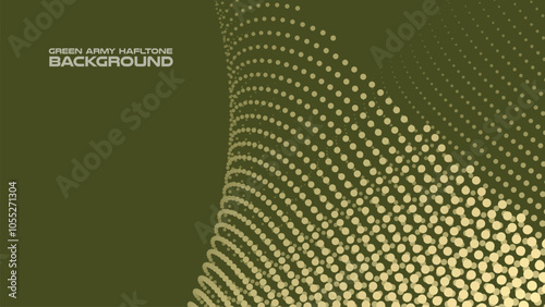 Green army halftone abstract background for backdrop or presentation