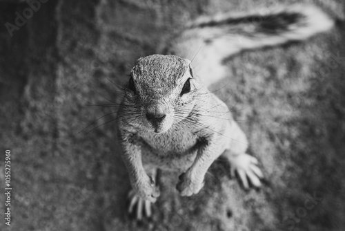 Portrait du Xérus (rat palmiste) en Namibie  photo