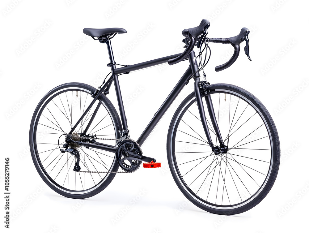 Side view racing bicycle, isolated on white background Side view racing bicycle, isolated on white background