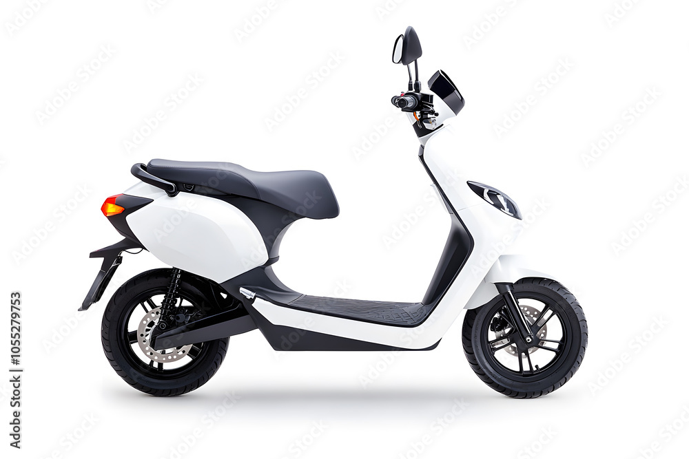 Scooter motorcycle isolated on white background Scooter motorcycle isolated on white background
