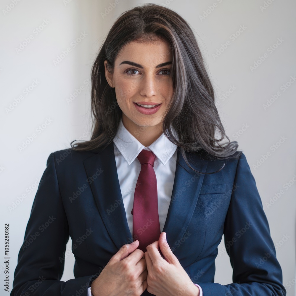 Full body photo of a smiling hispanic female lawyer, isolated on white Full body photo of a smiling hispanic female lawyer, isolated on white