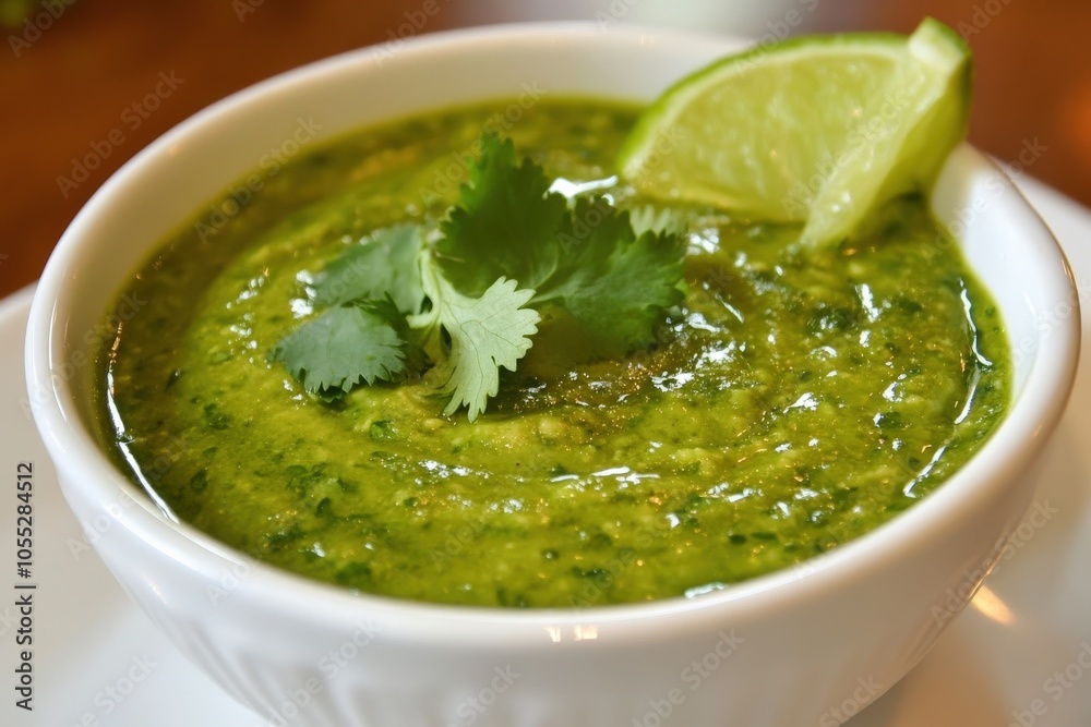Avocado Dip: Fresh Vegetarian Guacamole in a Green Bowl with Cilantro and Lime Avocado Dip: Fresh Vegetarian Guacamole in a Green Bowl with Cilantro and Lime