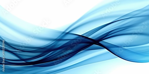 Abstract Blue Waves in Motion