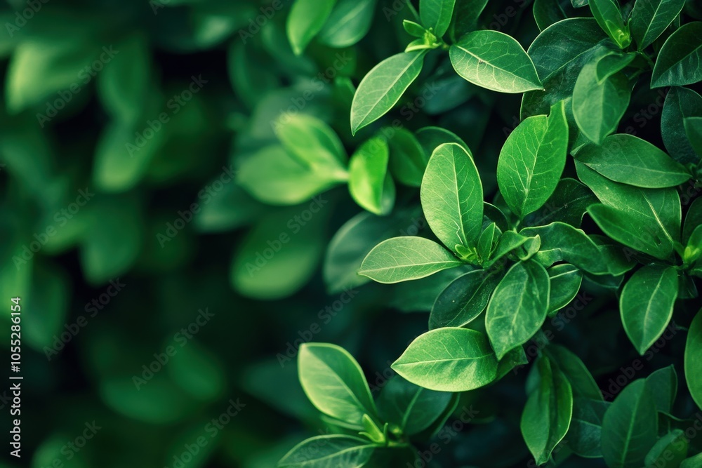 Boxwood Bush in Garden: Evergreen Shrub with Selective Focus