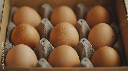 Brown Eggs in a Carton, egg carton, eggs in carton, fresh eggs, organic eggs, farm fresh eggs photo