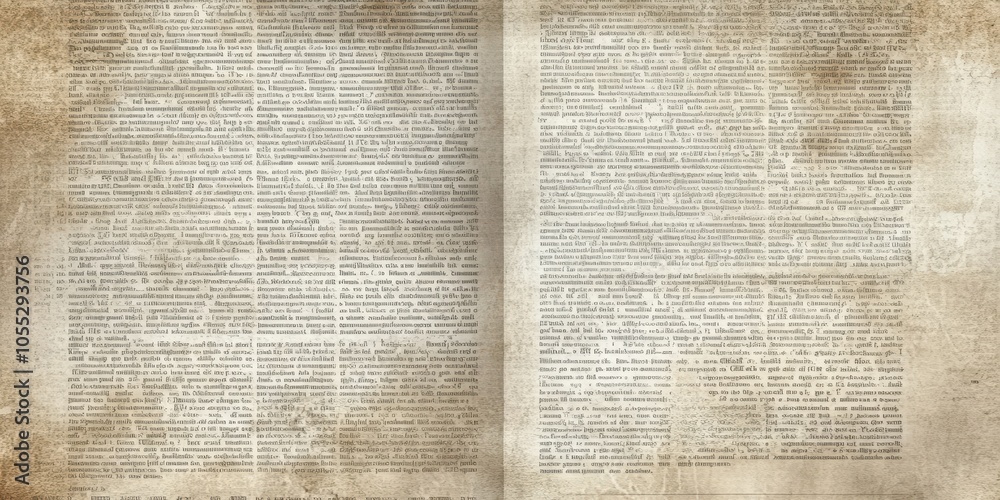 Fototapeta premium Vintage Grunge Newspaper Background Texture