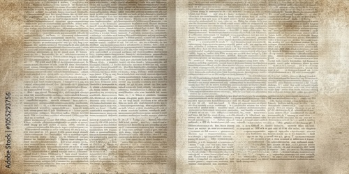 Vintage Grunge Newspaper Background Texture