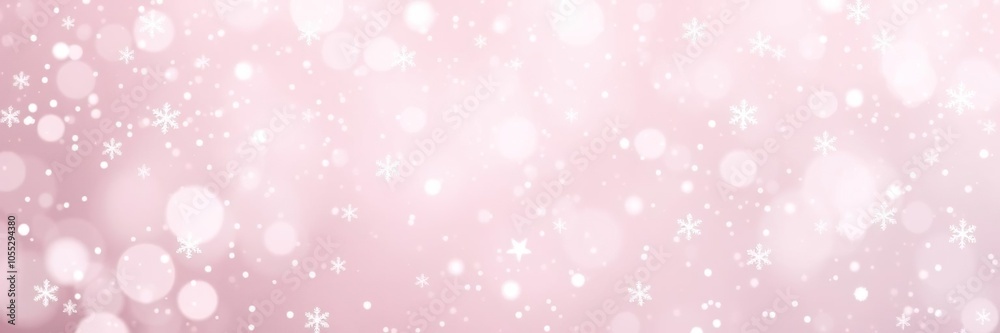 Soft pink background with delicate snowflakes falling, creating a peaceful winter atmosphere, texture, seasonal Soft pink background with delicate snowflakes falling, creating a peaceful winter atmosphere, texture, seasonal