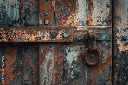 Photo of Black and orange metal wall. Background texture for backdrops or mapping