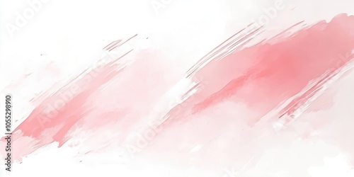Soft Pink and White Abstract Watercolor Background