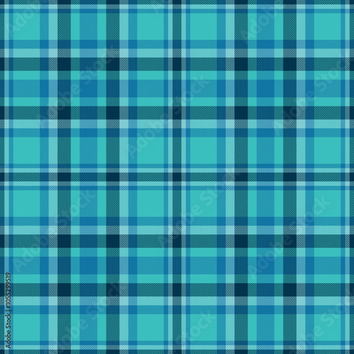 Plaid seamless pattern. Check fabric texture. Vector textile print.