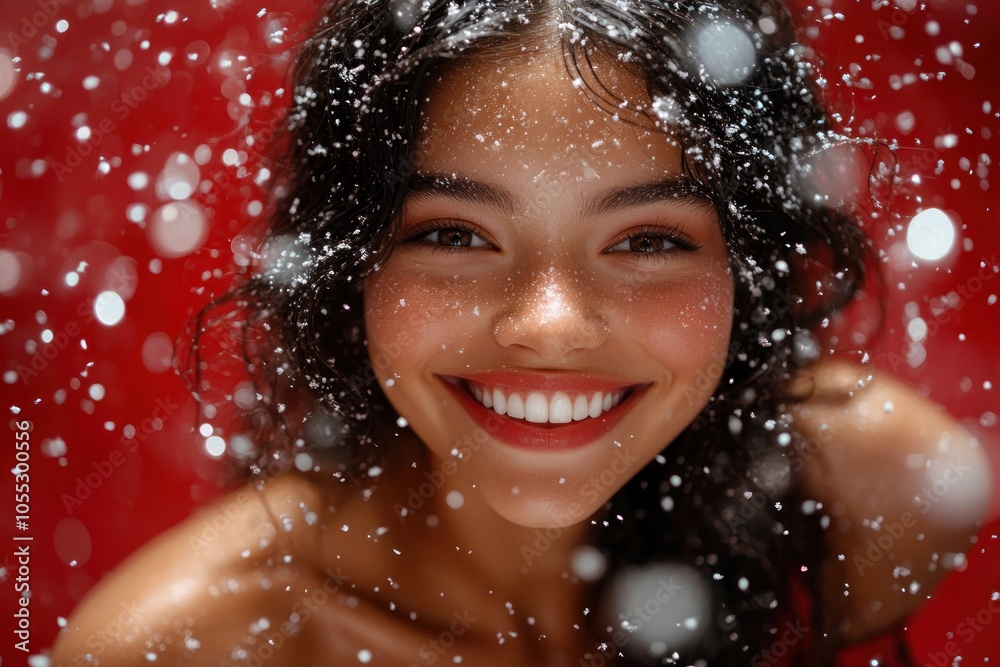 Radiant Joy and Positivity A Woman's Bold Smile Under a Shower of Happiness, Embracing Life with Unbridled Enthusiasm, Exuding Confidence and Authentic Joy, Capturing the Essence of Pure Delight, A Radiant Joy and Positivity A Woman's Bold Smile Under a Shower of Happiness, Embracing Life with Unbridled Enthusiasm, Exuding Confidence and Authentic Joy, Capturing the Essence of Pure Delight, A