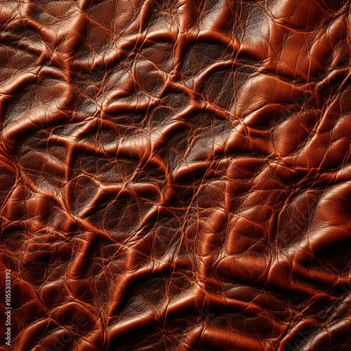 old brown leather, closeup of the texture of the material; can be used as a background