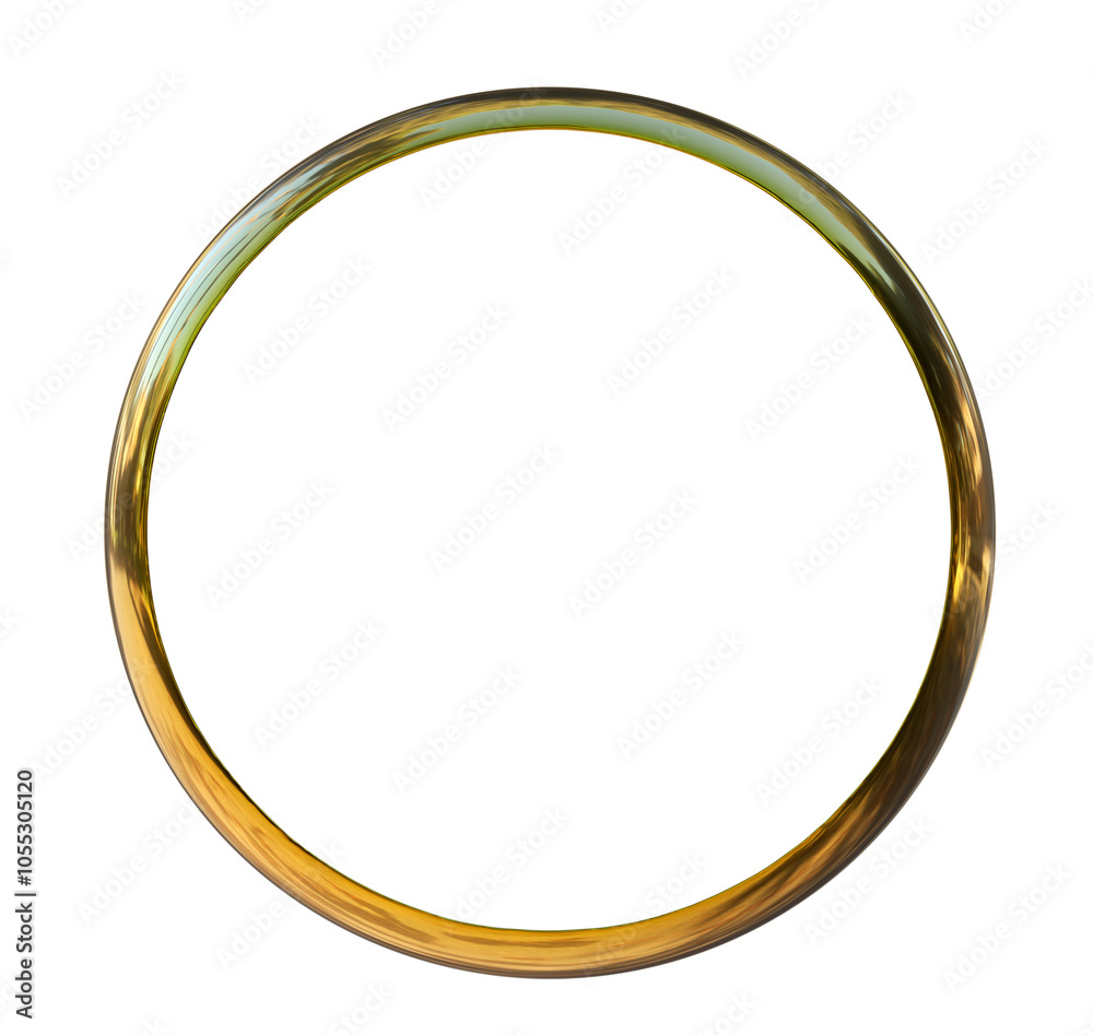 Gold circle frame on png transparent background. Gold circle frame on png transparent background.
