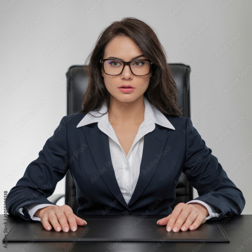 Full body photo of a smiling hispanic female lawyer, isolated on white Full body photo of a smiling hispanic female lawyer, isolated on white