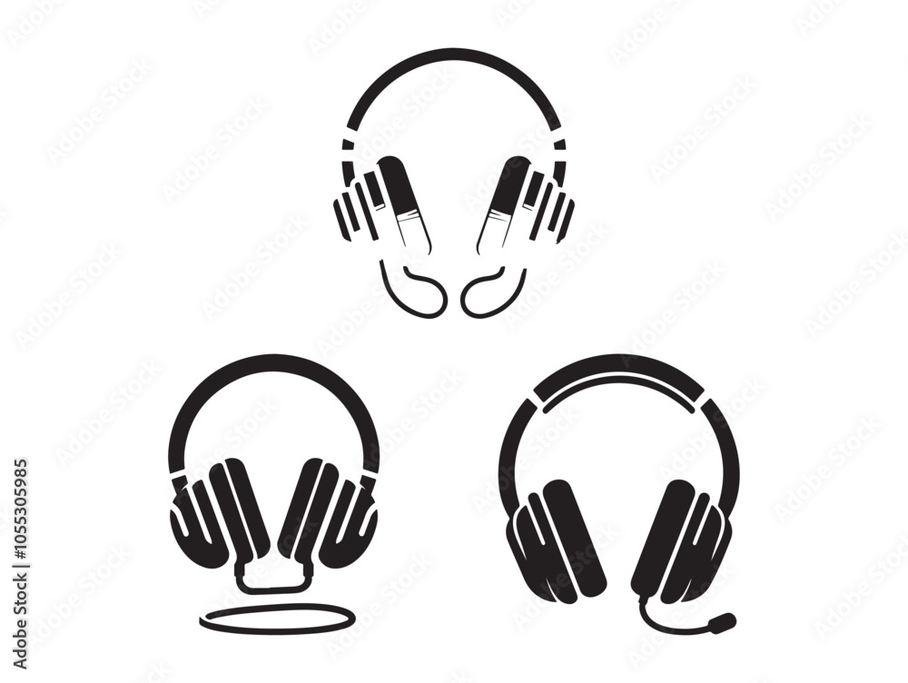 Headphones Silhouette Headphones Silhouette