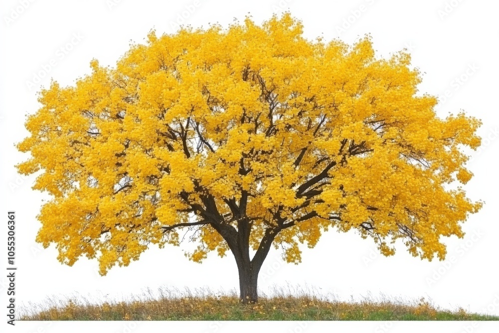 Elm Trees. Colorful Autumn Foliage of Elm Trees in Yellow and Green Shades Elm Trees. Colorful Autumn Foliage of Elm Trees in Yellow and Green Shades