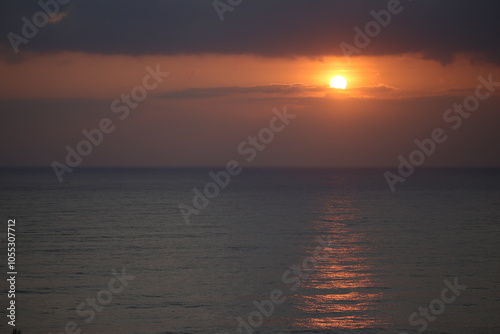Sunrise on the Pacific Ocean in Taiwan