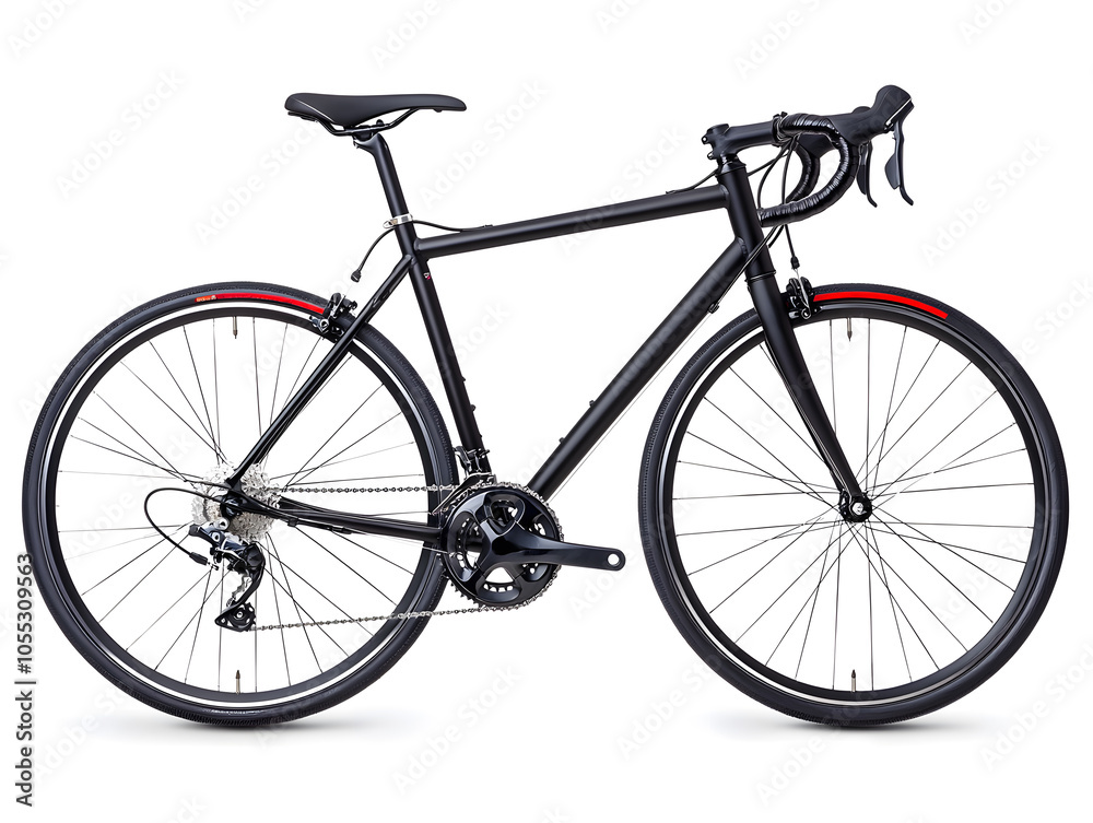 Side view racing bicycle, isolated on white background Side view racing bicycle, isolated on white background