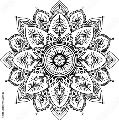 Ornamental luxury mandala pattern