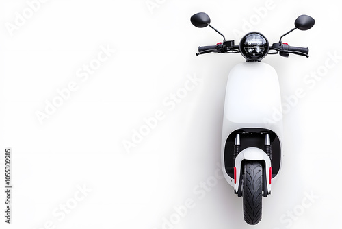 Scooter motorcycle isolated on white background photo