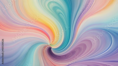 Wallpaper Mural Soft pastel swirls of color create a dreamy and calming background. Perfect for projects needing a touch of elegance and serenity Torontodigital.ca