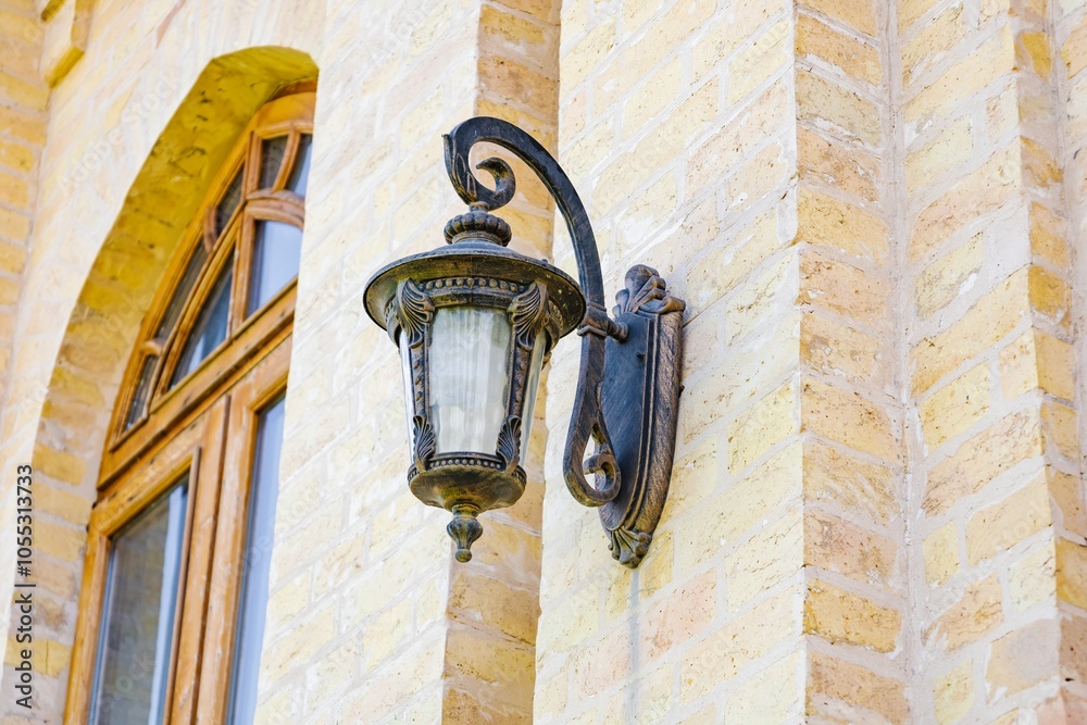 City lamp for street lighting and space around City lamp for street lighting and space around