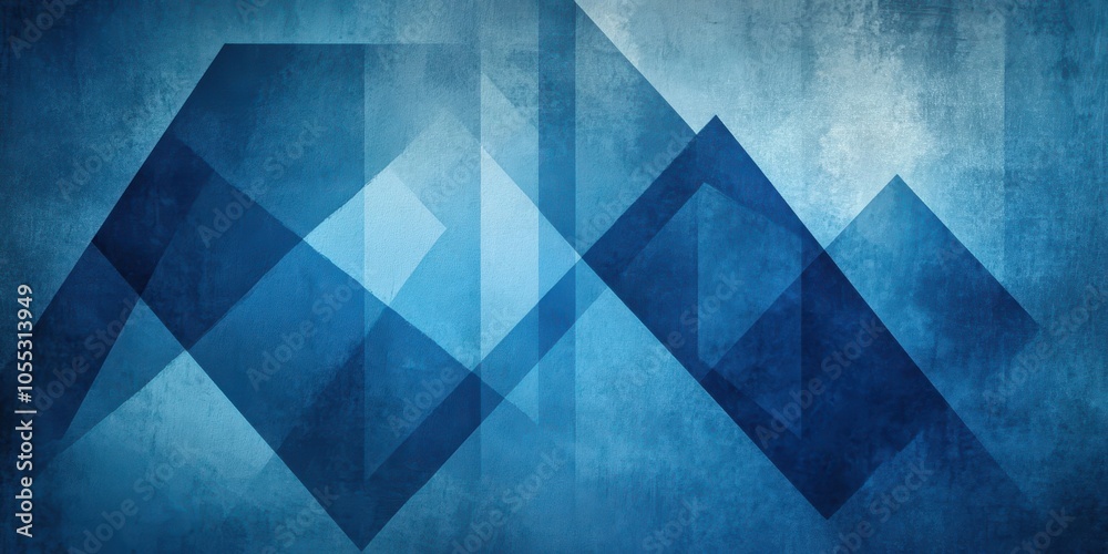 Blue Abstract Background with Geometric Shapes Blue Abstract Background with Geometric Shapes