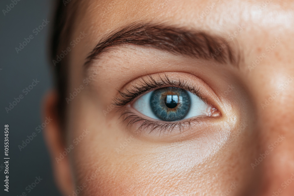 Close-up view of a young woman's eye Close-up view of a young woman's eye