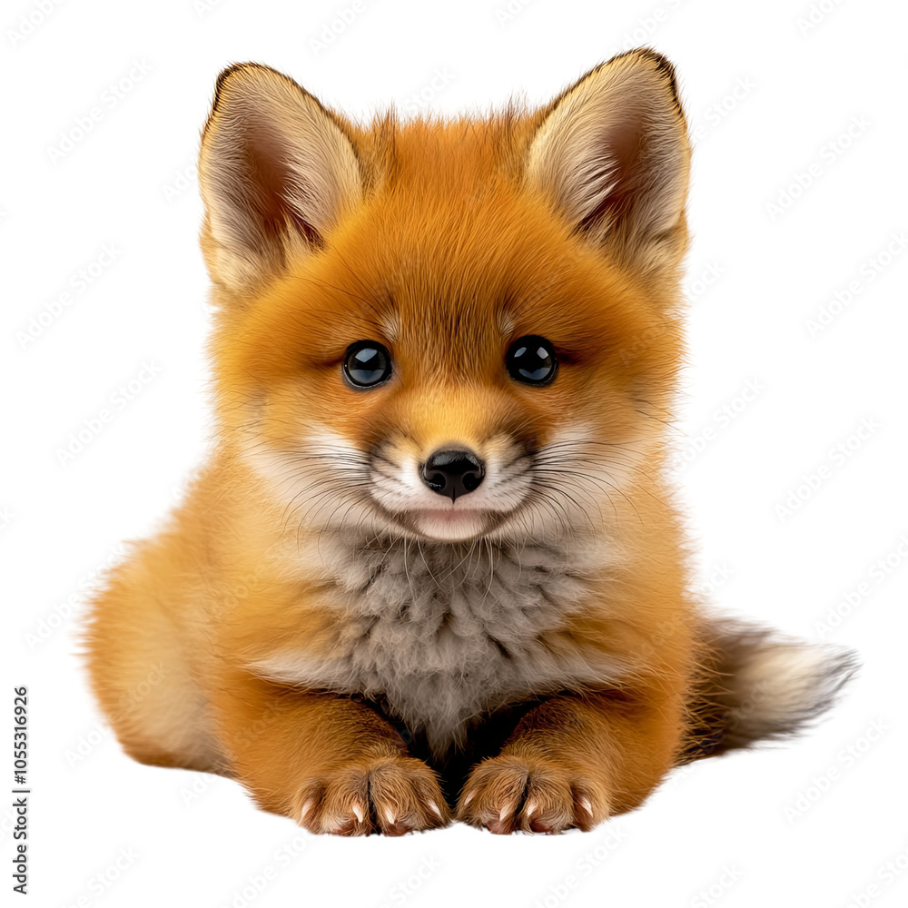 red fox isolated on white red fox isolated on white