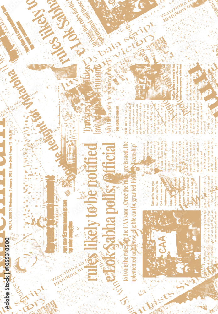 old newspaper and grunge paper textures with paper style.