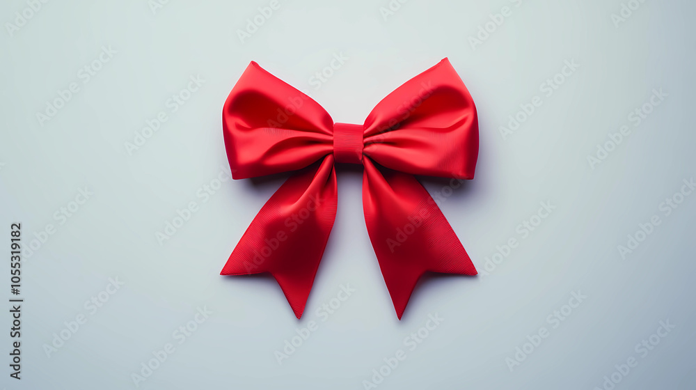 red bow on white background red bow on white background