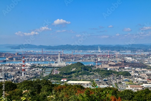 水島展望台からの眺望（岡山県・倉敷市）