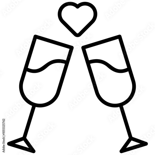 Gläser Liebe Wein Sekt