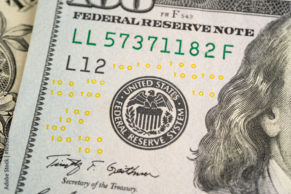 Fototapeta premium FED The Federal Reserve System, the central banking system of the United States of America.