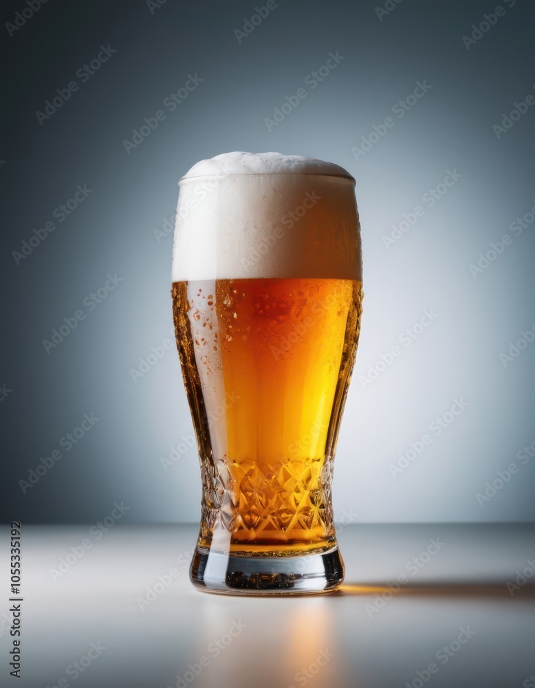 Glass of beer on dark background Glass of beer on dark background