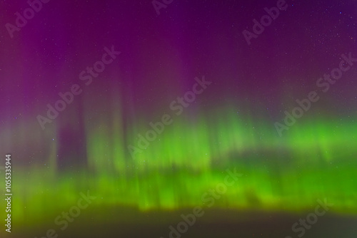 Aurora Borealis northen lightsin Latvia at April 2023