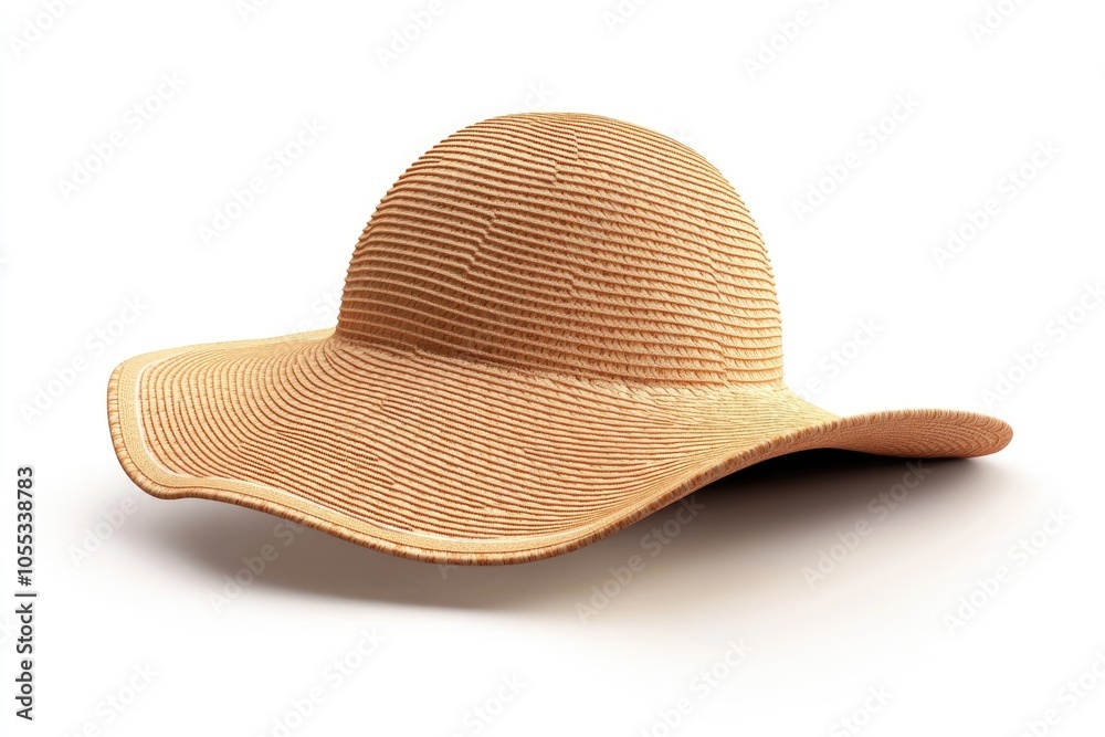 Beautiful summer woman hat isolated on white background Beautiful summer woman hat isolated on white background