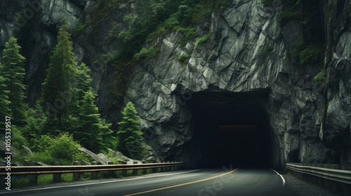 Tunnel in the mountains