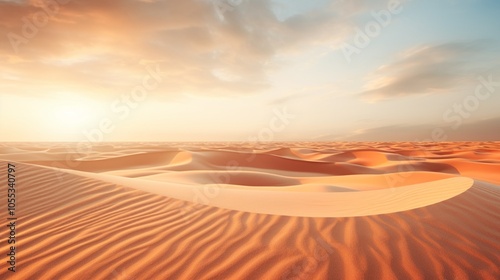 Sunset in the desert