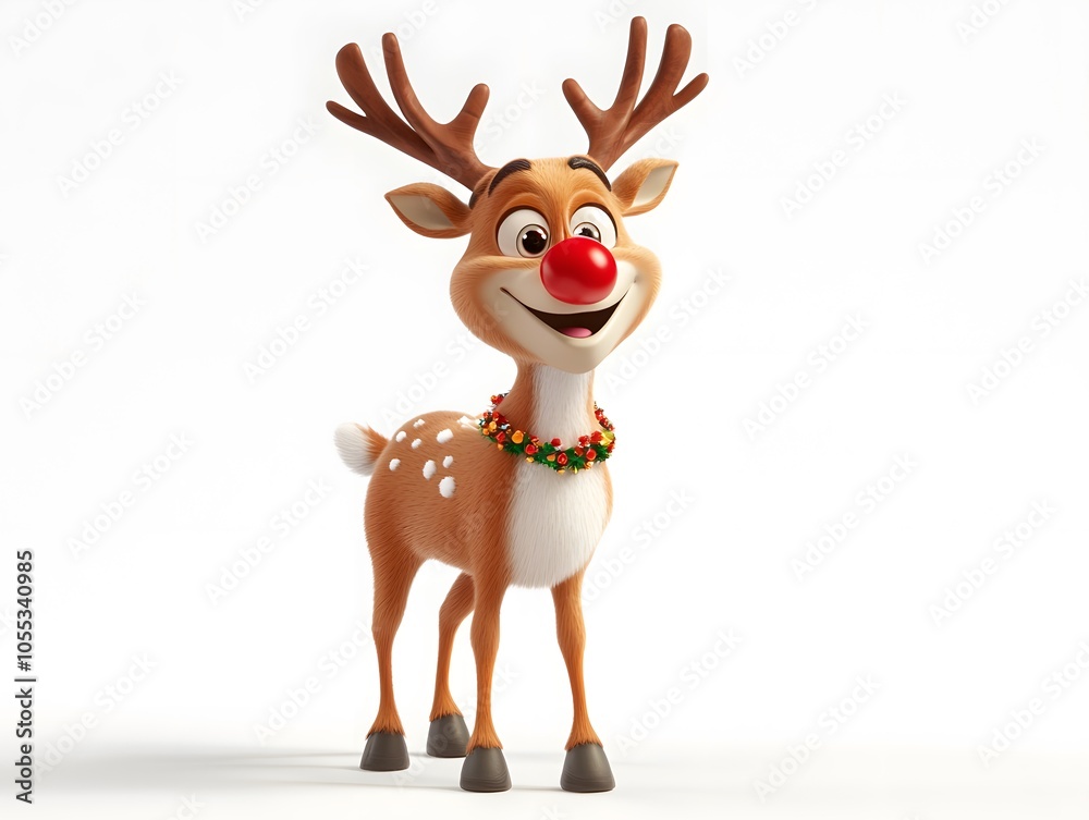 3D Playful reindeer 3D Playful reindeer