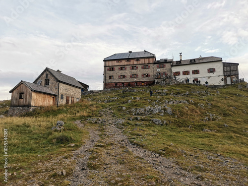 watzmann hut in the bavarian alps photo