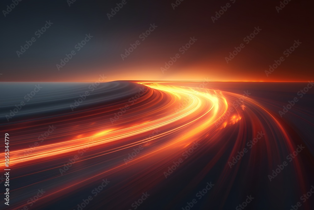 Abstract Light Trails in Dynamic Motion - Futuristic Concept for Posters and Digital Designs Abstract Light Trails in Dynamic Motion - Futuristic Concept for Posters and Digital Designs