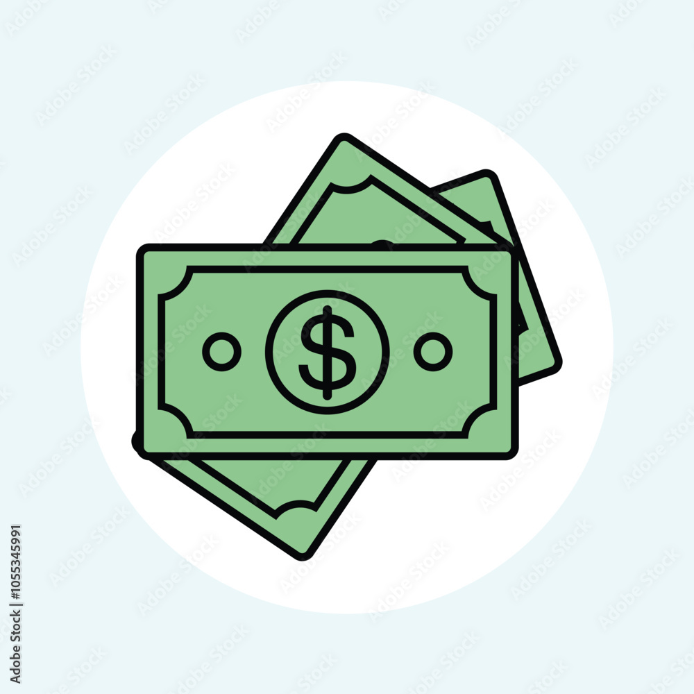 vector coins and banknotes suitable for finance theme design vector coins and banknotes suitable for finance theme design