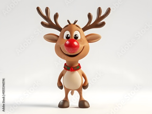 3D Playful reindeer