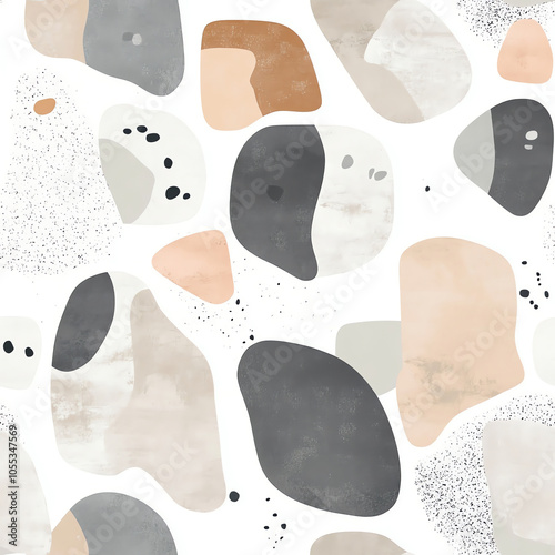 Wallpaper Mural Scandinavian Minimalist Gray Stone Texture Pattern Torontodigital.ca
