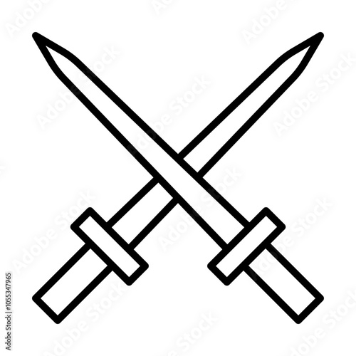 Fencing line icon